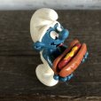 画像6: Vintage PVC Smurf Hot Dog (S170)