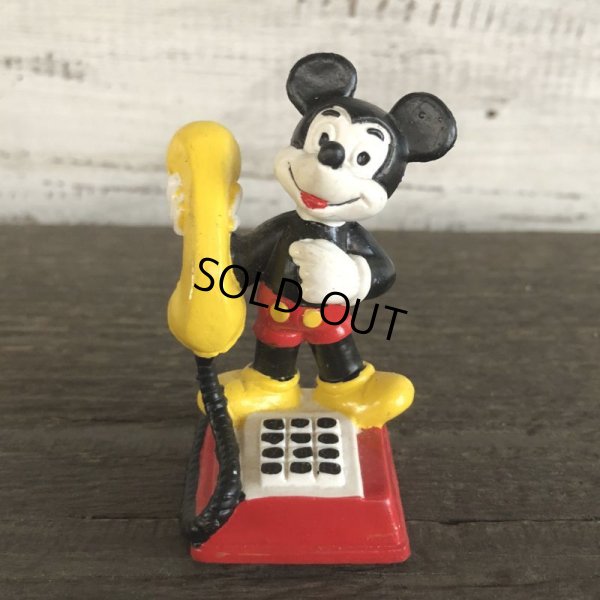 画像1: Vintage Disney Mickey Mouse PVC / Telephone (S168)