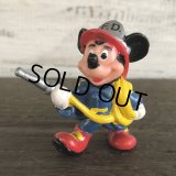 Vintage Disney Mickey Mouse PVC / Firefighter (S162)
