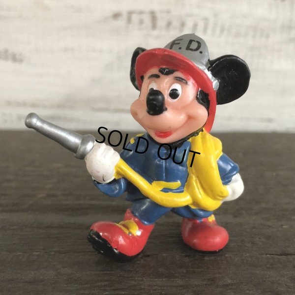 画像1: Vintage Disney Mickey Mouse PVC / Firefighter (S162)