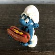 画像7: Vintage PVC Smurf Hot Dog (S170)