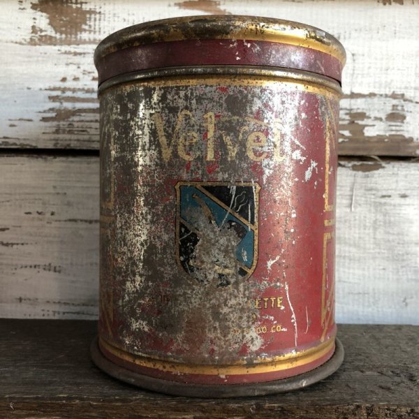 画像1: Vintage Velvet Pipe & Cigarette Can (S177) 