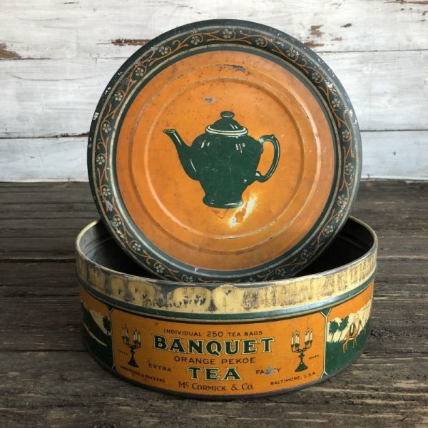 画像1: Vintage Banquet Tea Can (S180) 
