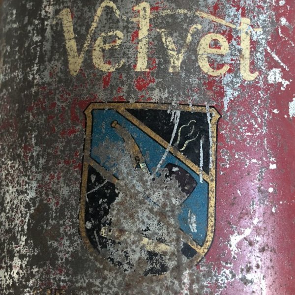 画像10: Vintage Velvet Pipe & Cigarette Can (S177)
