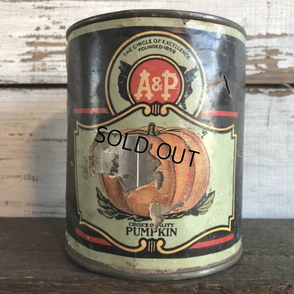 画像3: Vintage A&P Pumpkin Tea Can (S175) 
