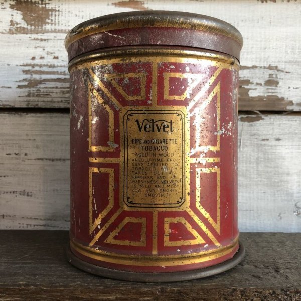 画像2: Vintage Velvet Pipe & Cigarette Can (S177) 