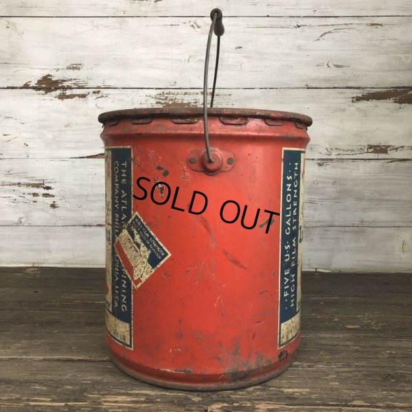 画像2: Vintage Oil can Atlantic U.S. 5 GAL (S182)  