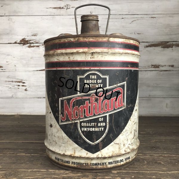 画像1: Vintage Oil can Northland U.S. 5 GAL (S184)  