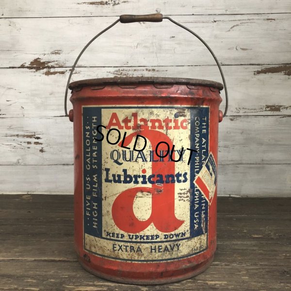 画像1: Vintage Oil can Atlantic U.S. 5 GAL (S182)  