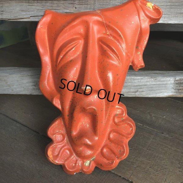 画像3: 【SALE】 Vintage Comedy & Tragedy Two Face Wall Decor (S188)