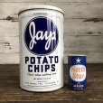 画像1: Vintage JAYS Potatochips Tin Can (S193) (1)