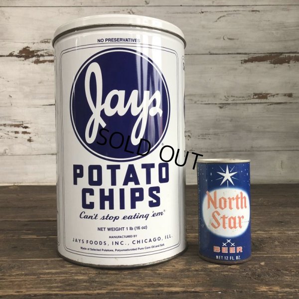 画像1: Vintage JAYS Potatochips Tin Can (S193)
