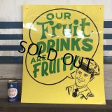 Vintage ABOTTS Deliver Store Display Double Side Sign (195)