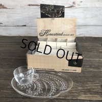 Vintage Federal Homestead Snack Set Dead Stock (S196)