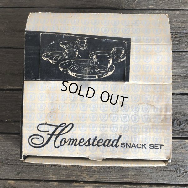 画像4: Vintage Federal Homestead Snack Set Dead Stock (S196)