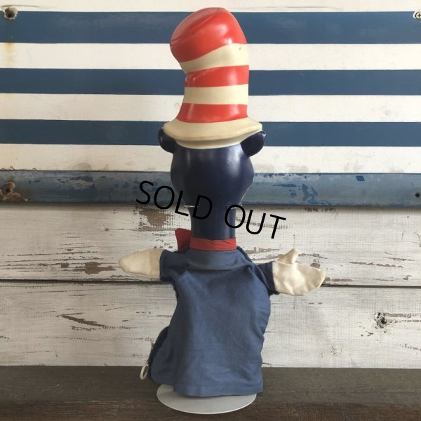 画像3: 70s Vintage Mattel Cat In The Hat Hand Puppet Doll (S209)