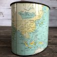 画像6: Vintage World Map Trash Can (S205)