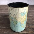 画像7: Vintage World Map Trash Can (S205)