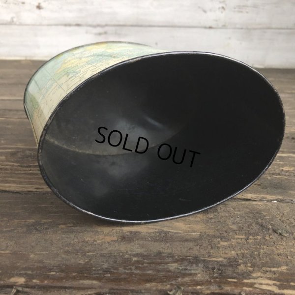 画像8: Vintage World Map Trash Can (S205)