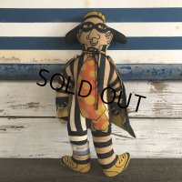 【SALE】 70s Vintage McDonald's Pillow Doll HAMBURGLAR (S230)