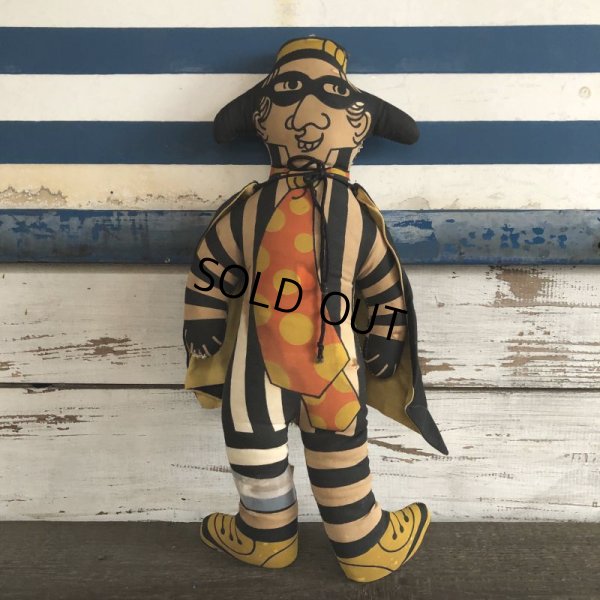 画像1: 【SALE】 70s Vintage McDonald's Pillow Doll HAMBURGLAR (S230)