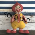 70s Vintage McDonald's Pillow Doll RONALD (S229)