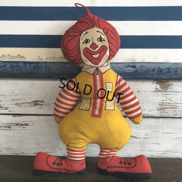 画像1: 70s Vintage McDonald's Pillow Doll RONALD (S229)