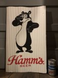 画像1: Vintage Hamm's Bear Poster Sign (S246) (1)