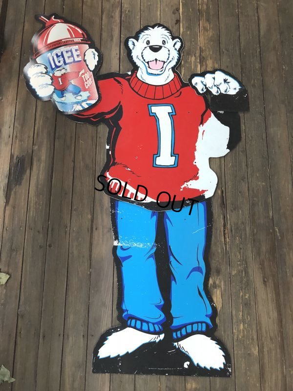 画像3: Vintage ICEE Polar Bear Giant Store Display Panel 165cm (S247)