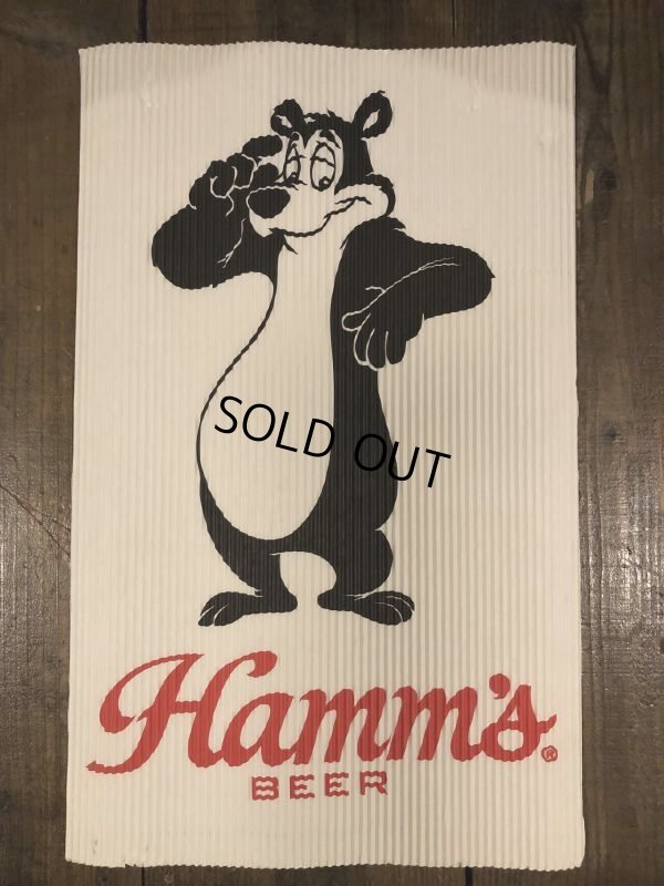 画像3: Vintage Hamm's Bear Poster Sign (S246)