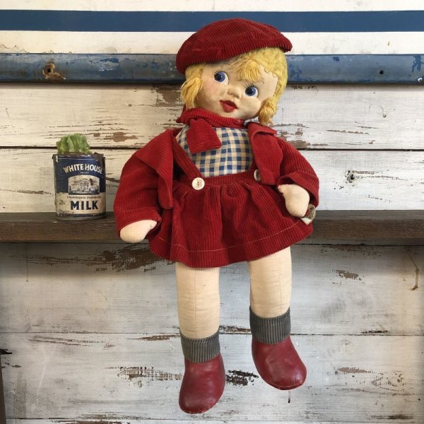 画像1: Vintage Fili Dolligund Gund Girl Doll (S251) 