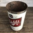 画像7: 60s Vintage Schlitz Beer Tin Trash Waste Can (S256)