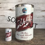 60s Vintage Schlitz Beer Tin Trash Waste Can (S256)