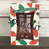 90s Vintage WB Daffy Duck Candy Cane Ornament (S260)