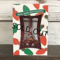 90s Vintage WB Daffy Duck Candy Cane Ornament (S260)