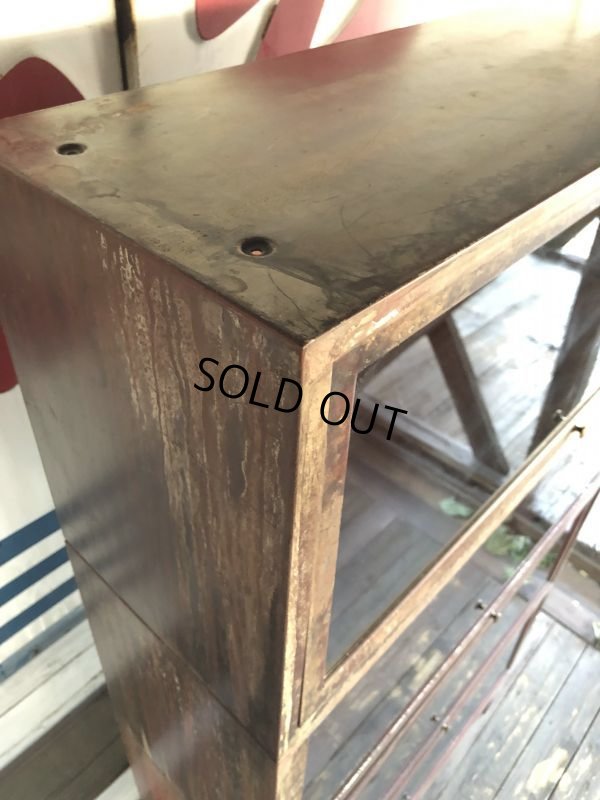 画像15: Vintage 4 Section Metal Bookshelf (S275)