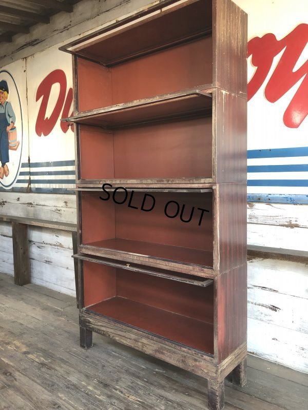 画像10: Vintage 4 Section Metal Bookshelf (S275)