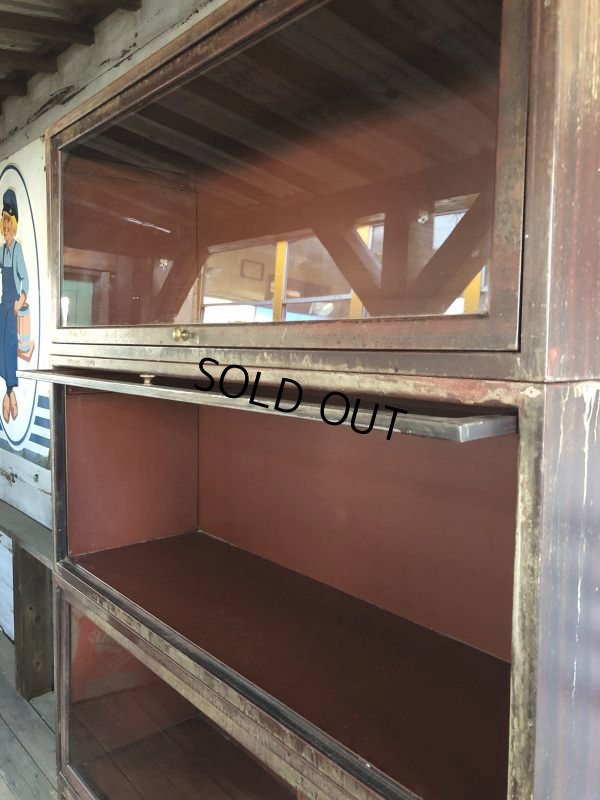 画像5: Vintage 4 Section Metal Bookshelf (S275)