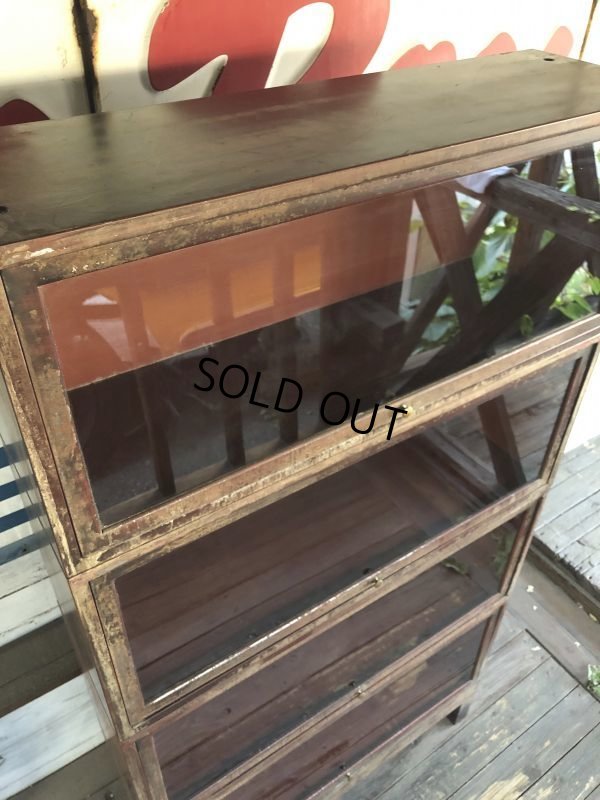 画像8: Vintage 4 Section Metal Bookshelf (S275)