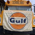 画像1: Vintage GULF Flag Advertising Sign (S276)   (1)