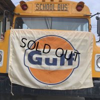 Vintage GULF Flag Advertising Sign (S276)  