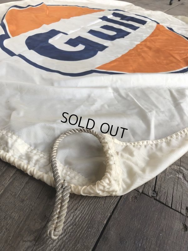 画像5: Vintage GULF Flag Advertising Sign (S276)