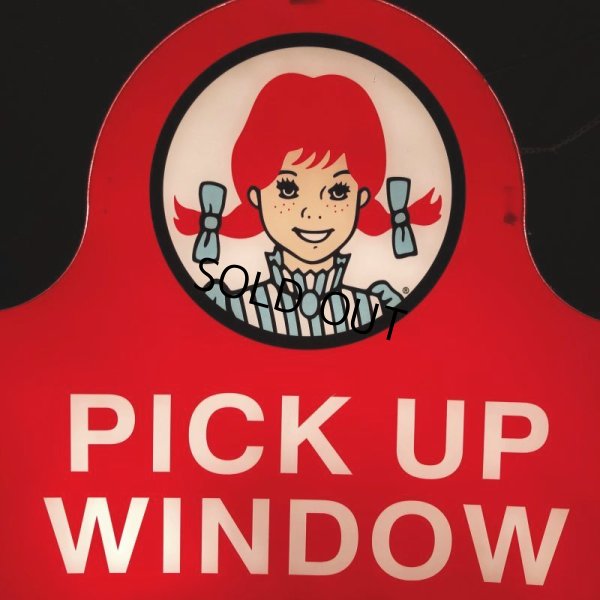 画像7: Vintage Original Wendy's PICK UP Sign (S277)