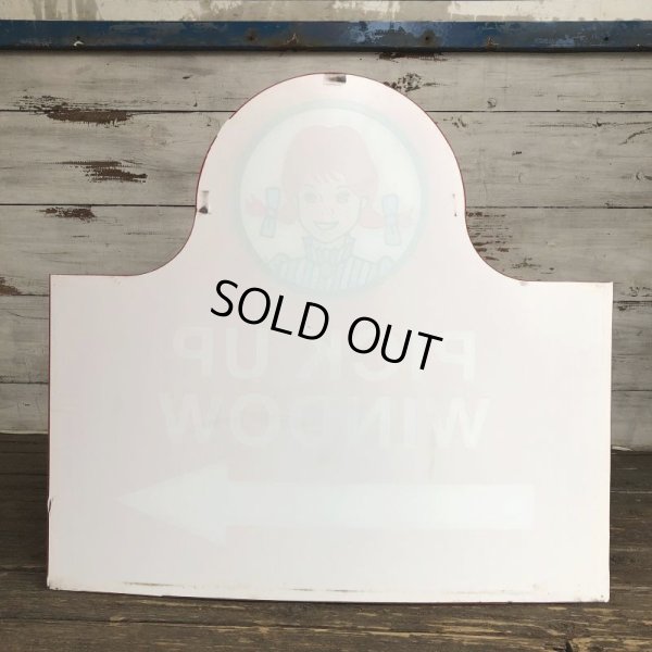 画像3: Vintage Original Wendy's PICK UP Sign (S277)