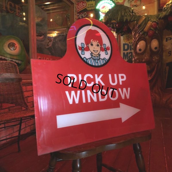 画像8: Vintage Original Wendy's PICK UP Sign (S277)