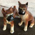 画像5: Vintage Dog Ceramic Statue Set (S285)