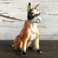画像2: Vintage Dog Boxer Ceramic Statue  (S282) (2)