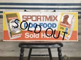 Vintage SPORTSMIX Dog Food Store Display Sign (S278) 