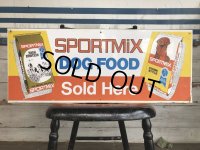 Vintage SPORTSMIX Dog Food Store Display Sign (S278) 