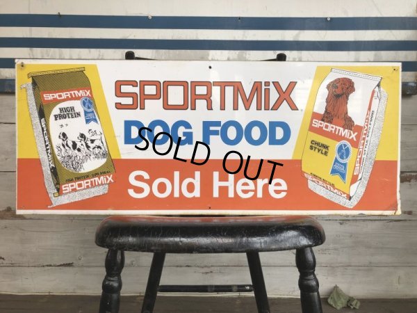 画像1: Vintage SPORTSMIX Dog Food Store Display Sign (S278) 